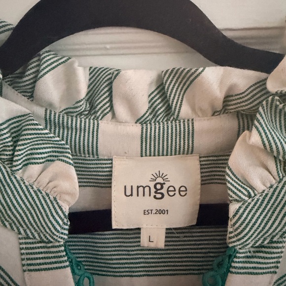 Umgee Striped Ruffle Dress 💚 - Picture 2 of 3